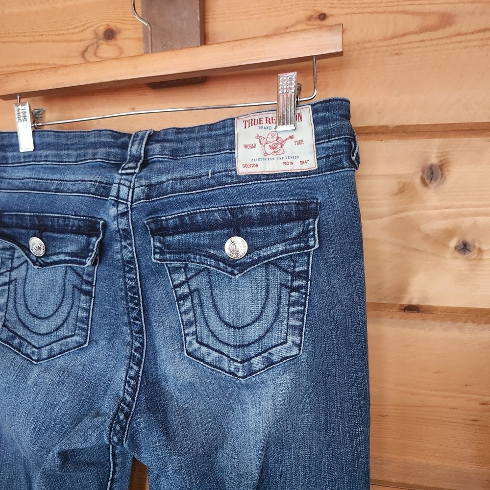 True Religion Jennie Curvy Mid Rise Super Skinny Stretch Jean Huld Wash Sz 29 - Picture 4 of 8